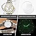 OLEVS Silver Gold Stainless Steel Women's Watch Dress Two Tone Watches for Women with Date Fashion Ladies Business Waterproof Analog Quartz Small Wrist Watch
