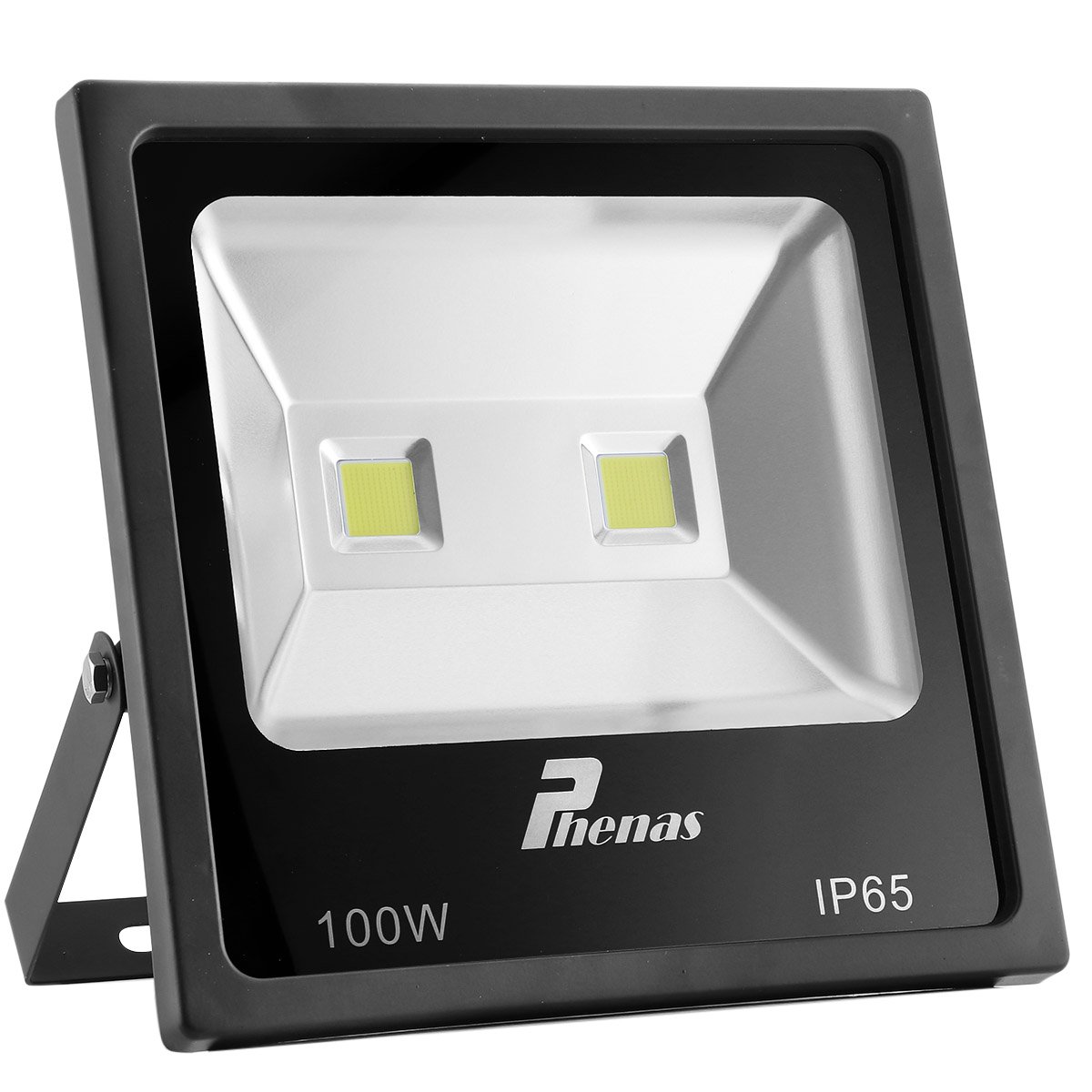 Phenas Outdoor LED Flood Light, 100W Flood Lamp, 101,000Lm Samsung LED Beads, Super Bright Daylight Cool White 6000K Security Light for Garden Yard, Party, Playground, Waterproof IP65