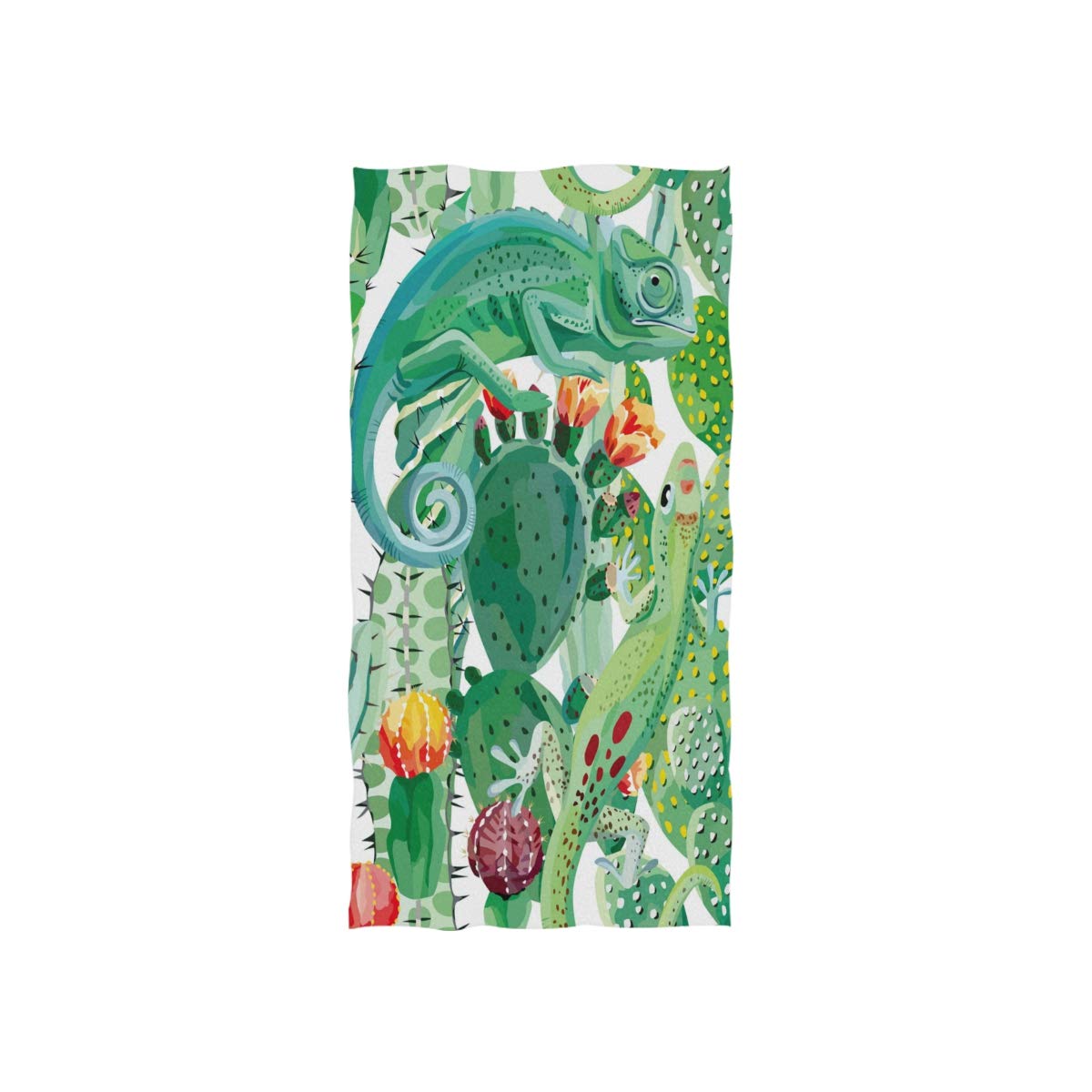 Linomo Girls Hand Towel Tropical Cactus Cacti Towel Cotton Face Towel Dish Towel For Kids Boys Adult