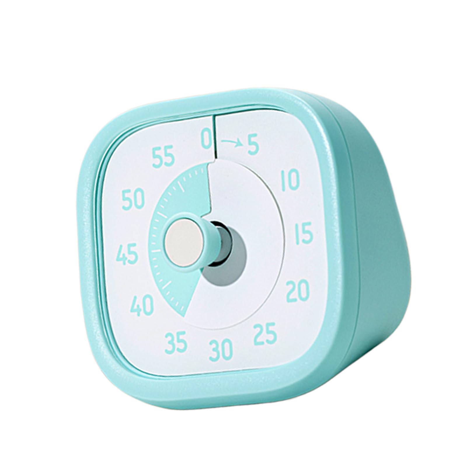 Buxuaaaa Blue Accuracy Visual Timer For Kitchen Baking And Classroom Time Management Abs Cooking Clock Whirling Knob Clock