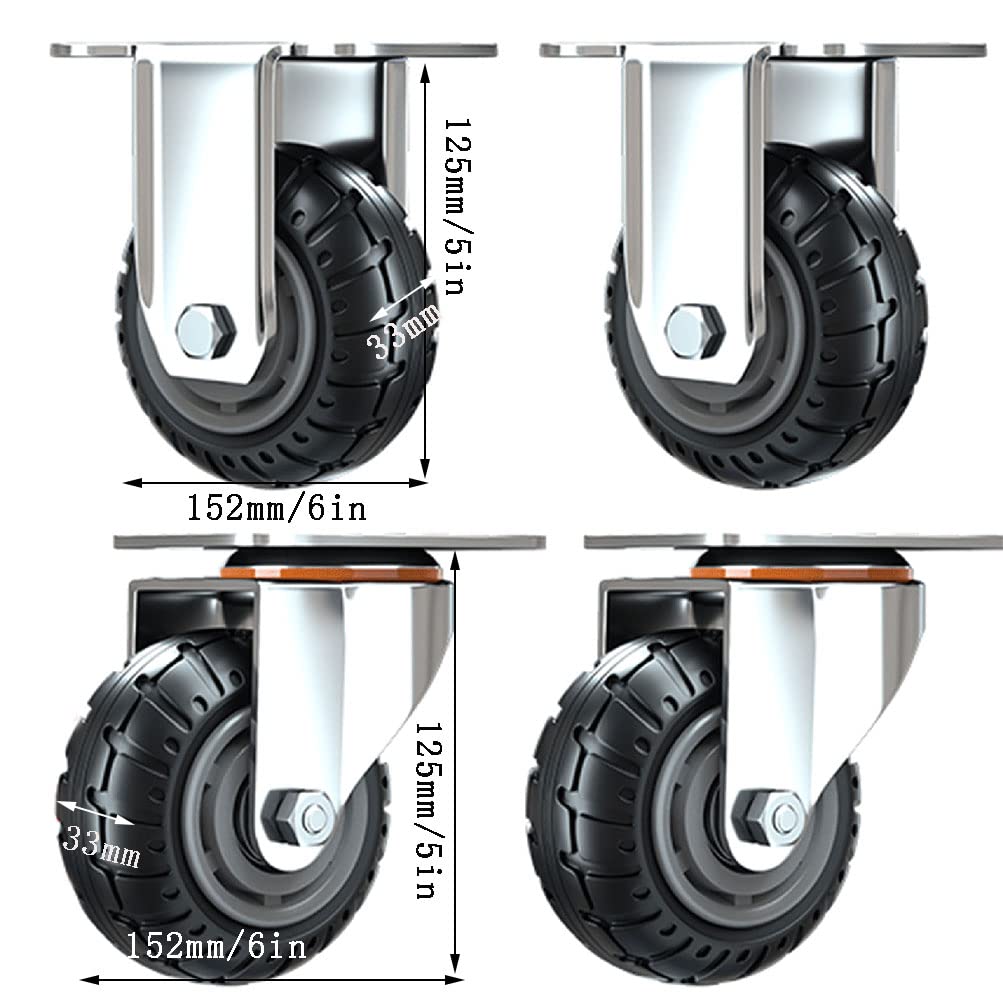 Ruote del carrello rotelle a sfera rotelle per piastre di qualità rotelle di servizio per mobili rotelle a sfera antiscivolo set di ruote di ricambio con diametro in gomma impermeabile