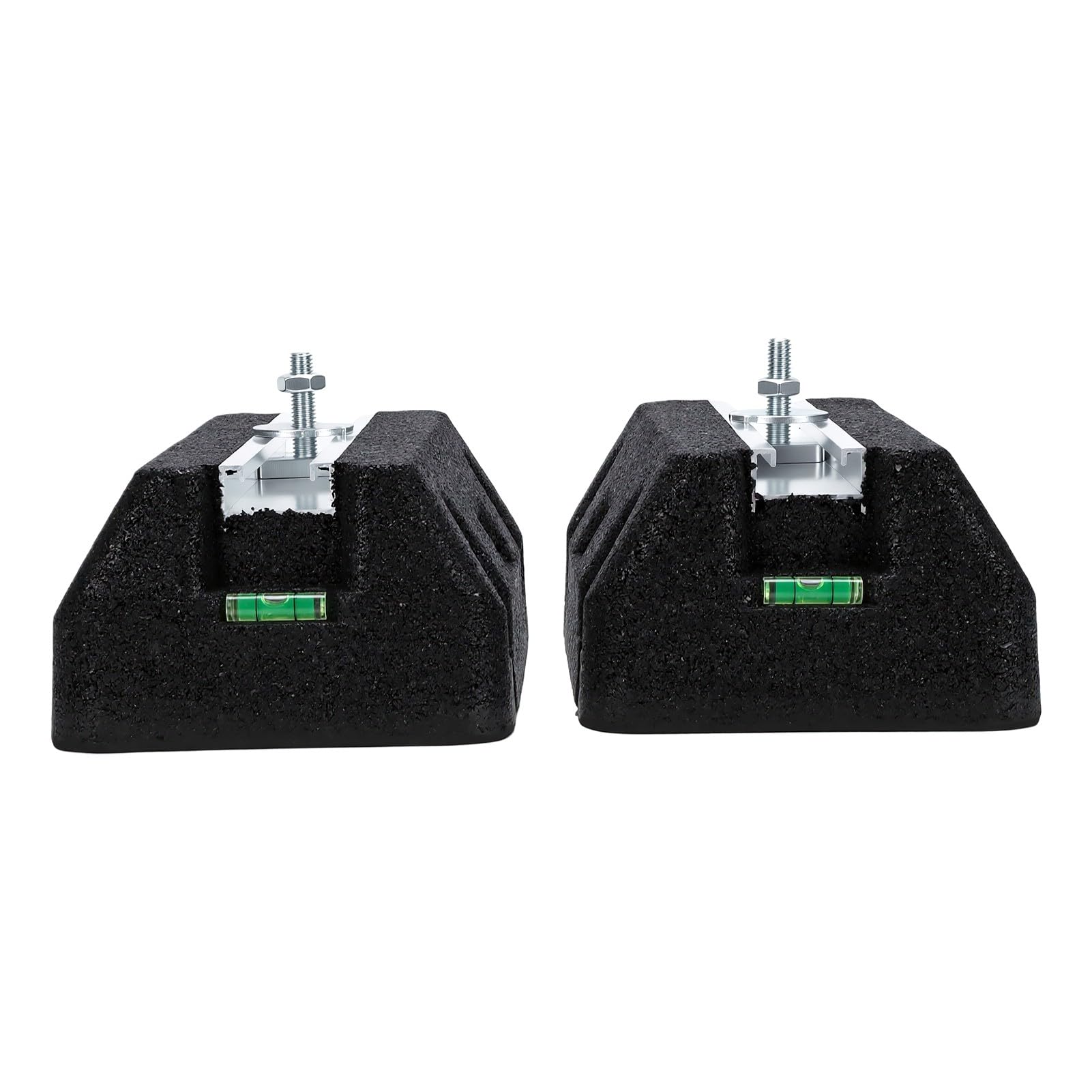 Cryfokt Paquete de 2 Almohadillas Antivibración Resistentes, 9,8x6,3x3,5 Pulgadas, Goma | Almohadillas de compresor de aire, almohadilla antivibración para unidad exterior de CA, amortiguación de ruido, capacidad