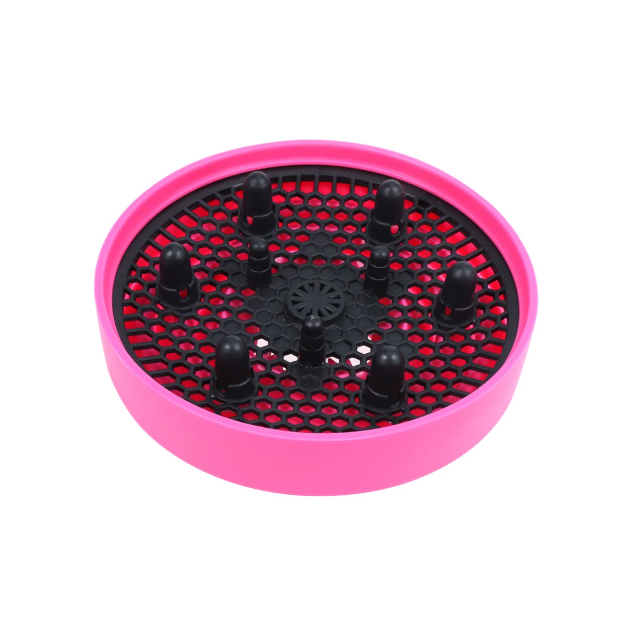 Baluue Foldable Silicone Hair Dryer Diffuser Pink Portable Lightweight Attachment for Curly Wavy Saving Design Extension Height