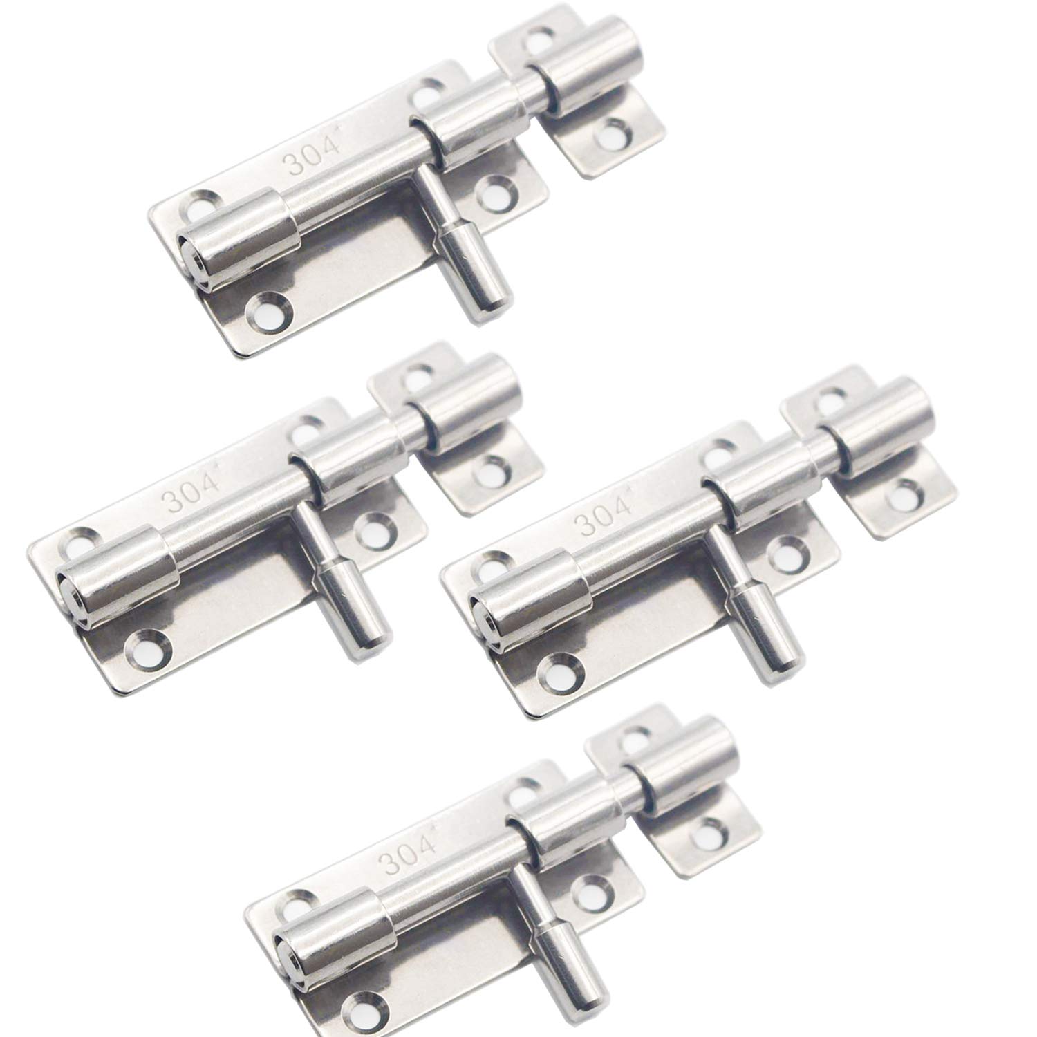 Buy Door Bolts, 4 Pcs SUS 304 Stainless Steel Latches, door bolt latch