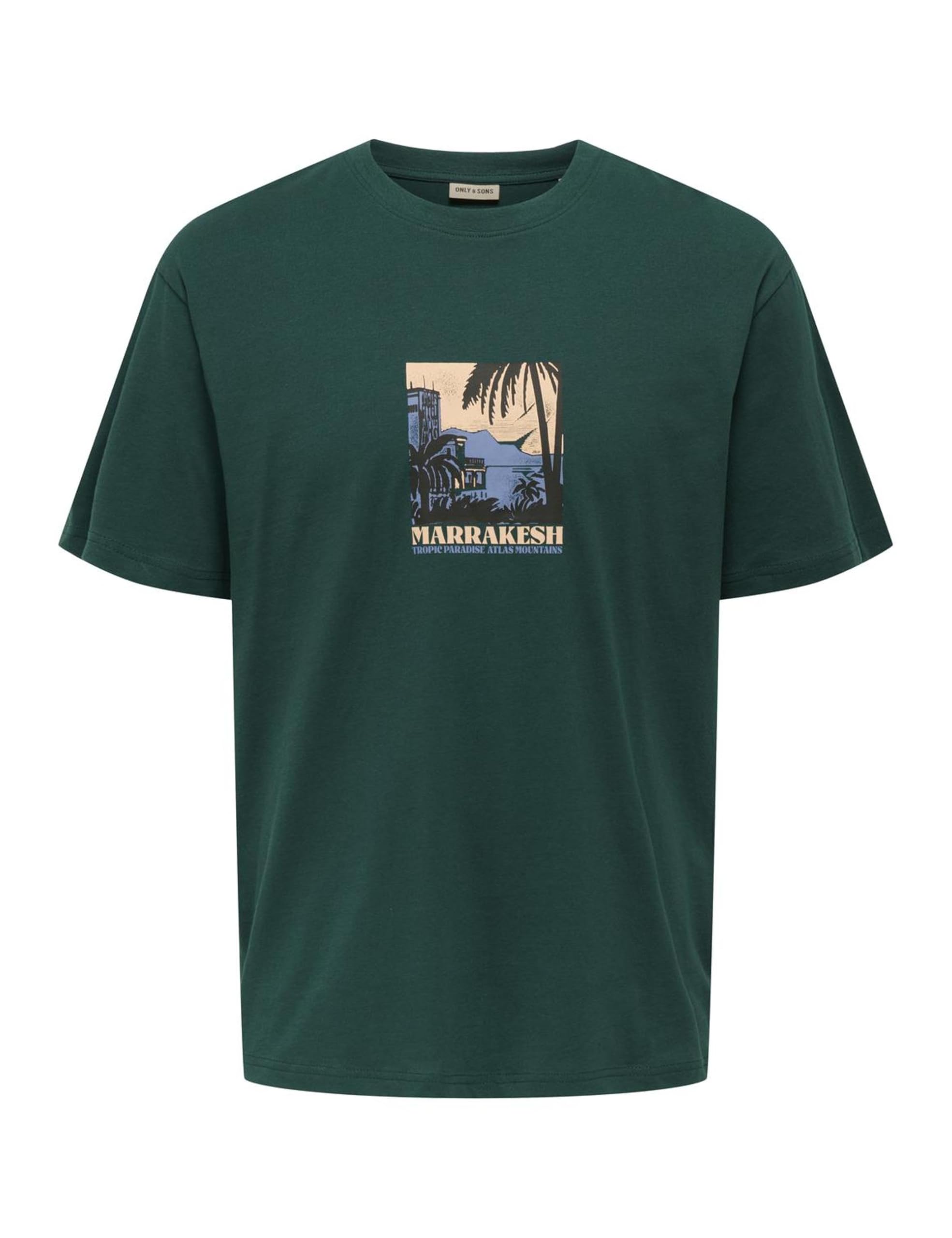 ONLY & SONS Onsbeane Rhaba SS RLX Tee, Dark Sea, M