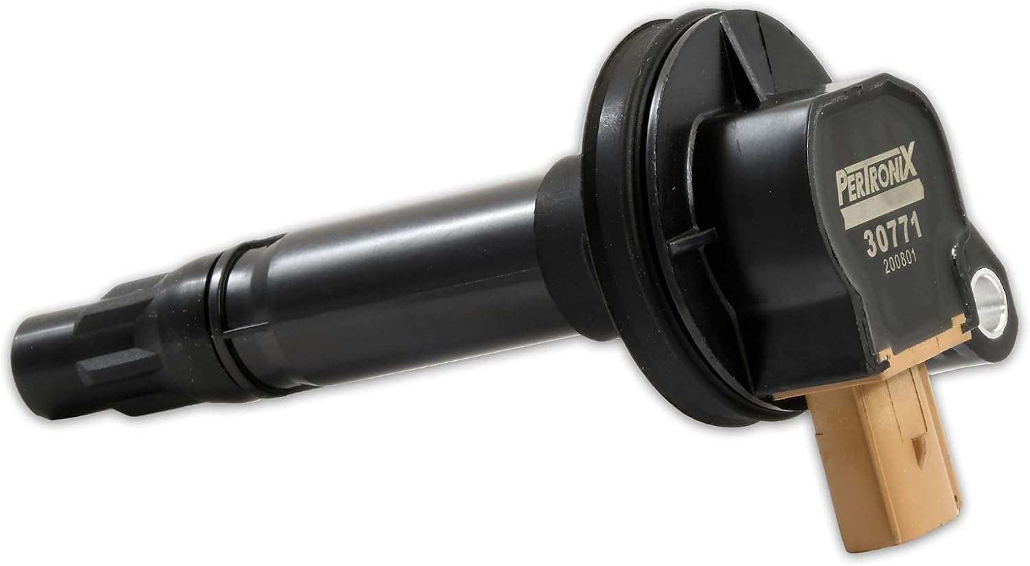 PerTronix 30771 Flame-Thrower Coil for 2011-20 Ford V6 EcoBoost 3.5L 3-Pin Brown; Single Coil