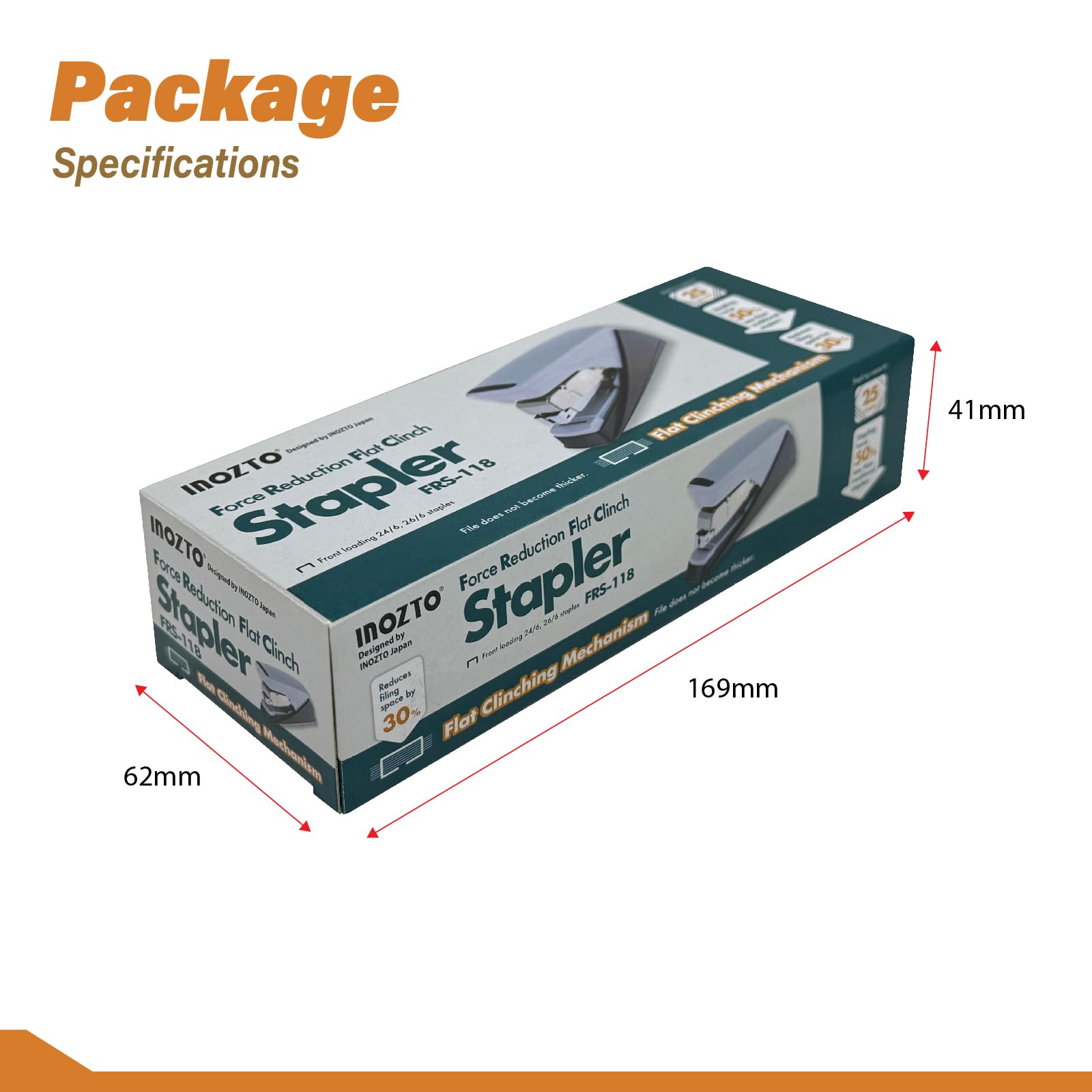 Easy-Flat Heftgerät: Heften Sie mühelos 20-25 Blatt mit 50% weniger Kraft. Eigenschaften Flat Clinch Tech, Anti-Rutsch-Basis und benutzerdefinierte Logo-Option. Robustes Stahl/ABS-Design