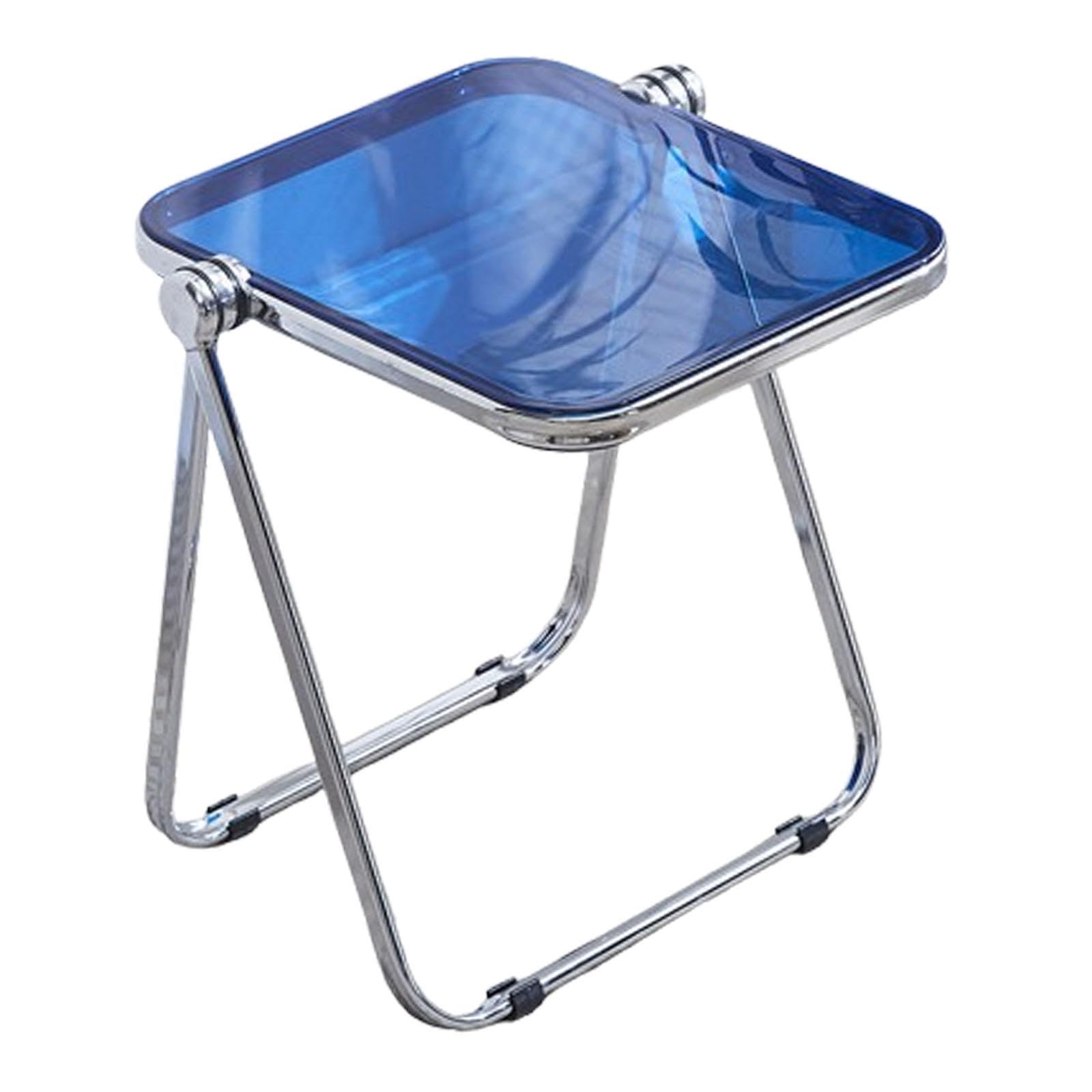 Enakshi (Label) Creations TV Dinner Tray on Bed Sofa Stable Metal Frame Serving Foldable TV Tray Table Blue|Home Decor|Figurines-image-18