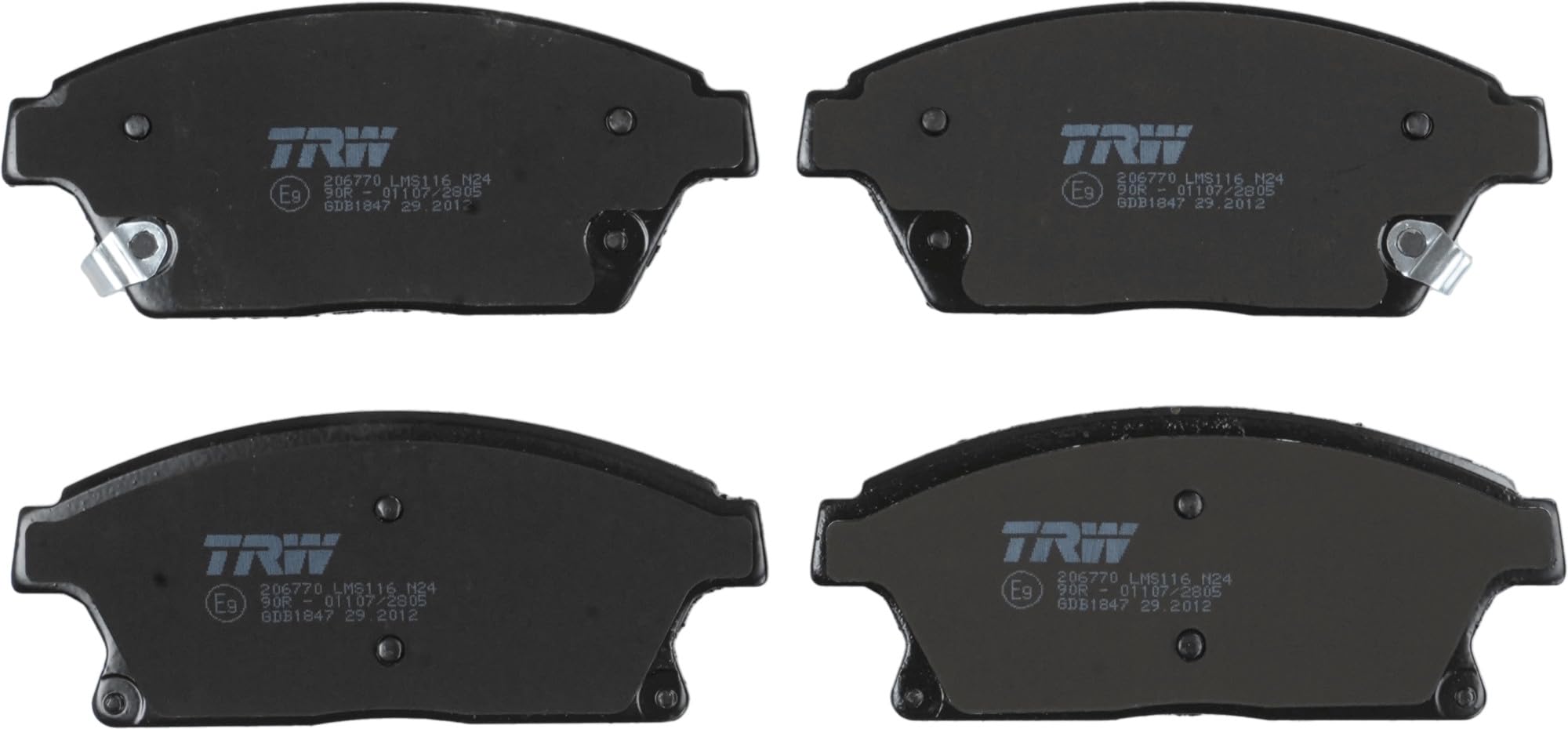 TRW GDB1847 Pastiglie Freno Set di 4 para Opel Mokka/Mokka X (J13) 2012-2019 Assale anteriore e Altri Veicoli