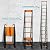 BOWEITI 15.5FT Telescoping Ladder, Portable Aluminum Extension Ladder w/Stabilizers, Lightweight Compact Telescopic Ladder 330lbs Capacity, Extension Ladder for Home, Outdoor (15.5FT,Orange)