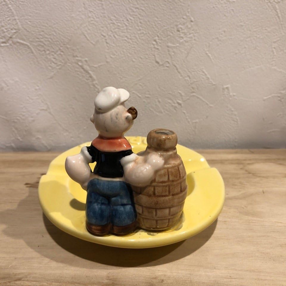 POPEYE ビンテージ陶器製灰皿　レトロ　レア品 Amazon.co.jp: ポパイ 灰皿 陶器 雑貨 置物 ビンテージ インテリア