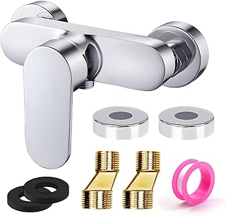 Comprar Mezclador de ducha, grifo de ducha, grifo de ducha, mezclador monomando para ducha, montaje en pared, grifo monomando ducha, grifo cromado ducha con G ½ caño