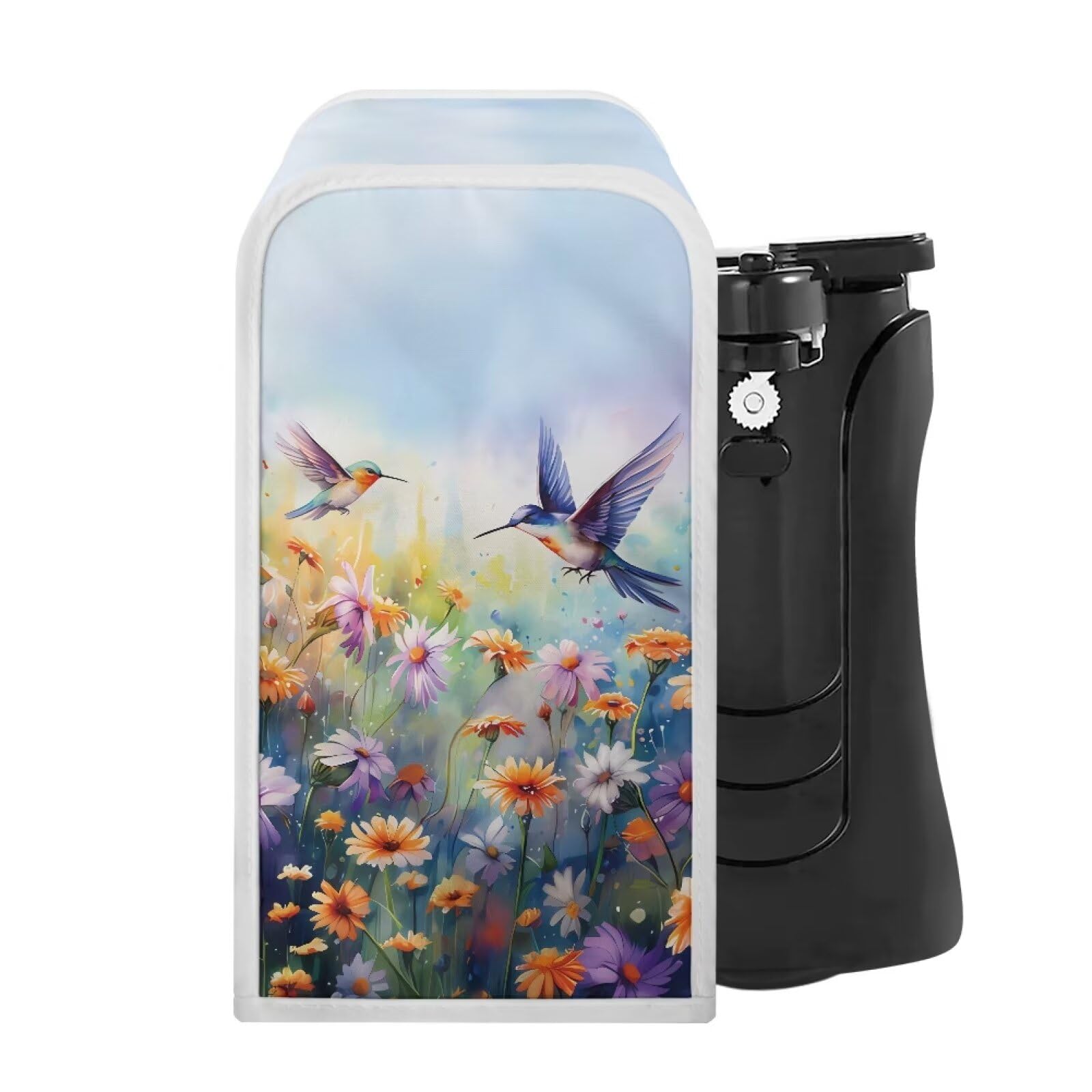 ZOUTAIRONG Hummingbird Electric Can Opener Dust Cover Daisy Can Opener Cover Home Decor Insulated Electric Can Opener Dust Cover for Gifts