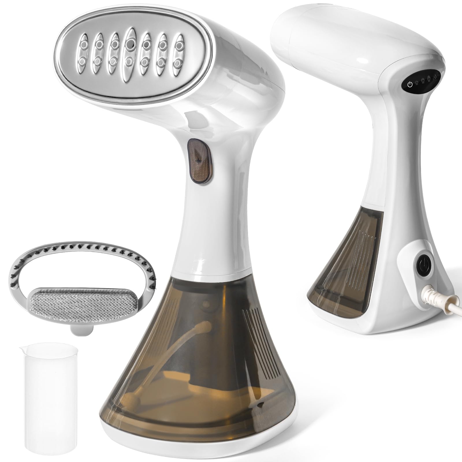 Ferro da Stiro Verticale, 1600W Stiravapore Portatile, Riscaldamento Rapido 20 Secondi, Serbatoio Grande da 320 ml, 3 Modalità Vapore, Compatto e Portatile per Casa, Ufficio, Viaggi