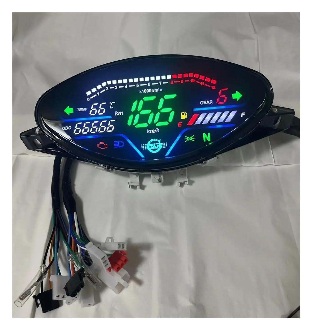 Compteur kilométrique Accessoires D'affichage D'écran D'instrument De Moto Pour SMASH 110 Tableau Bord LED Numérique Compteur Vitesse RPM