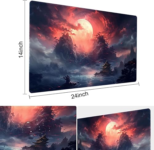 Miniatura 245 de MTG - Tapete de juego de 24 x 14 pulgadas, bolsas de almacenamiento con parte trasera antideslizante, ideal para entusiastas de los juegos de sin