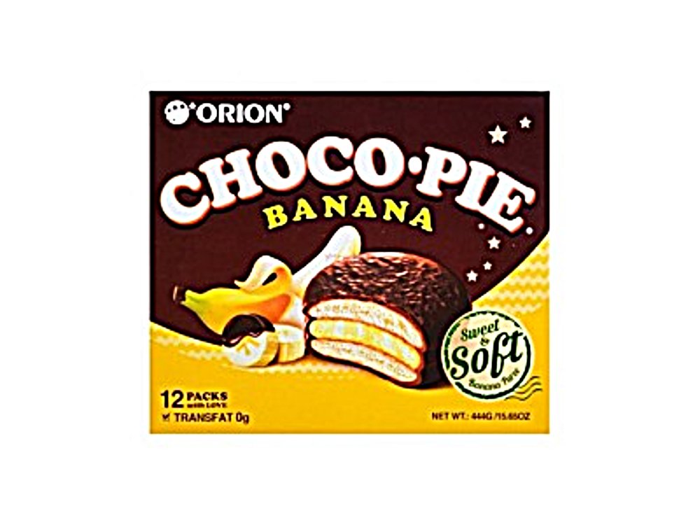 Orion, Choco Pie Sweet And Soft Banana Puree (12 Count)