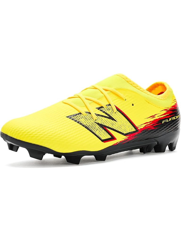 Yellow New Balance Furon Team FG V8 (Little Kid/Big Kid)