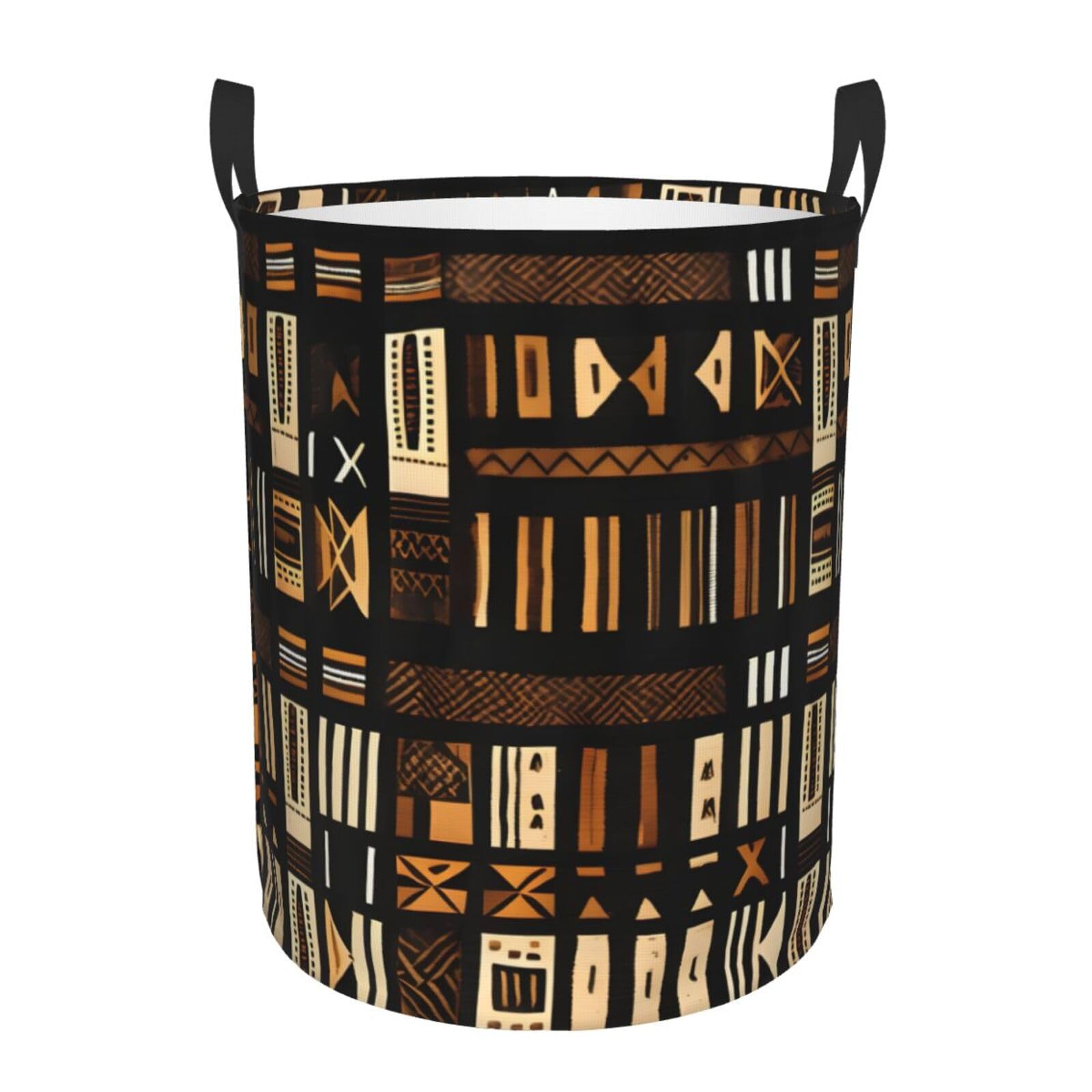 Grand panier à linge tribal chic pour ranger les couvertures de chambre
