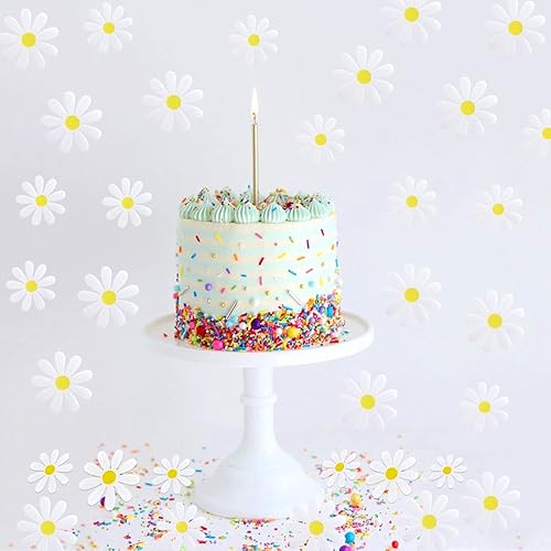 Miniatura 5 de 250 piezas de confeti de margaritas para mesa de confeti nupcial baby shower, decoración de fiesta