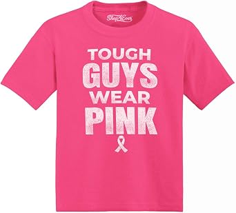 shop4ever Tough Guys Wear Pink Toddler Cotton T-Shirt
