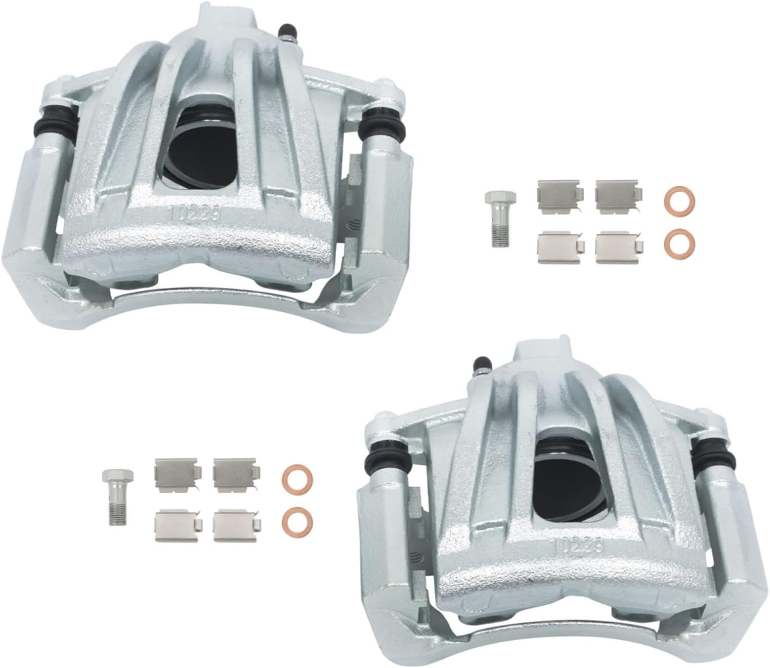 munirater 2Pcs Front Brake Calipers with Bracket Replacement for Liberty 2002-2007