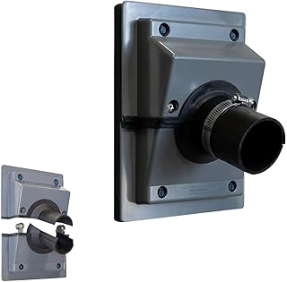 HVAC Wall Penetration & Line-Set Cover Kit (Retrofit Finish Solution) – Easy to Install Split Design, Weather-Resistant Plastic, for Indoor & Outdoor Air Conditioner Systems Wall Penetration Cover
