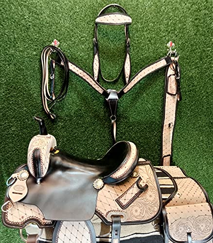 Selle de cheval en cuir supérieur Impex avec fourchette ergonomique