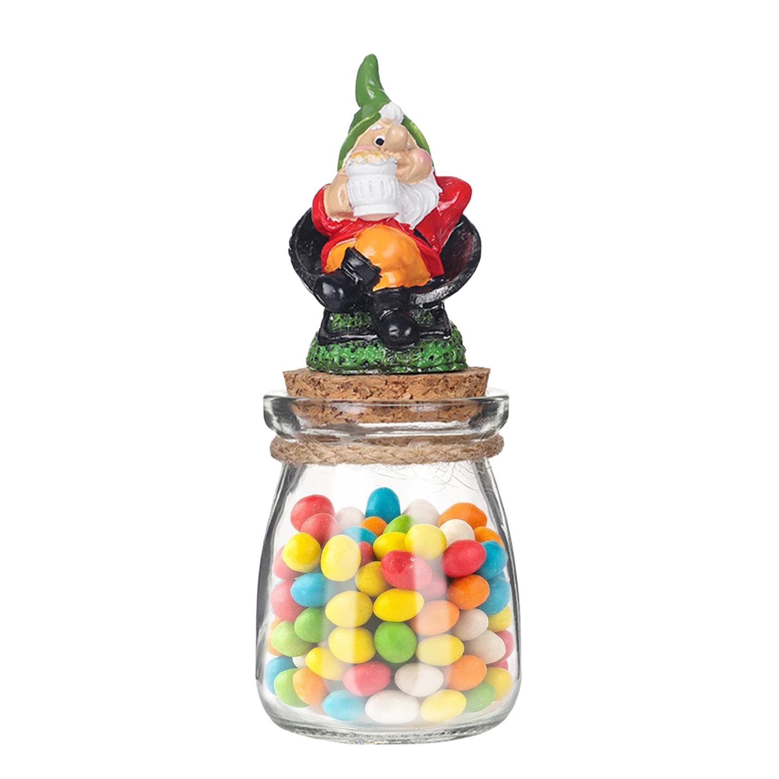 Pot Décoratif Gnome Comme Récipient À Bonbons Avec Des Motifs De Noël