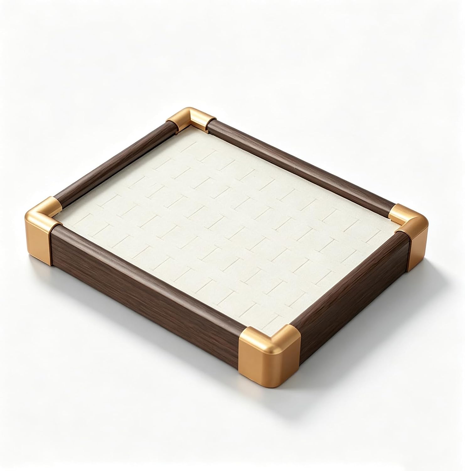 Wooden Jewelry Display Box, Ring Earring Stud Organizer Tray
