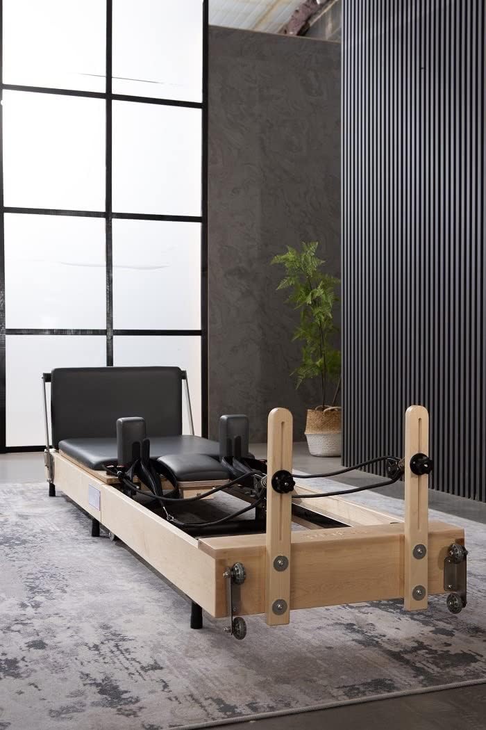 Amazon MJDIVA Foldable wood Pilates Reformer 折畳式木製ピラティスリフォーマー エクササイズ