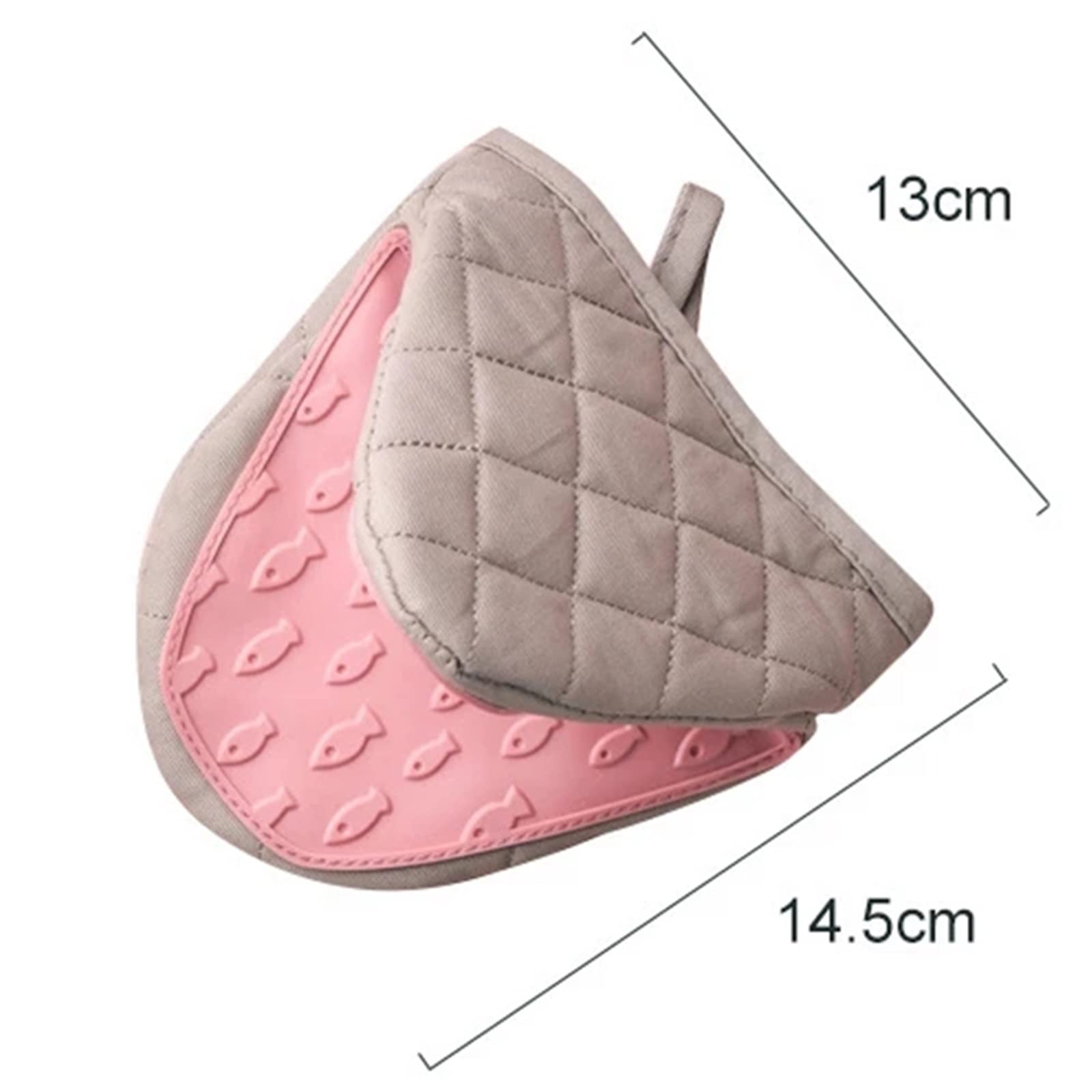 Gants de Cuisine Anti-brûlure, maniques, Gants de Cuisine en Silicone, Support for Plateau, Bol, Four, Pince à Main(Purple)