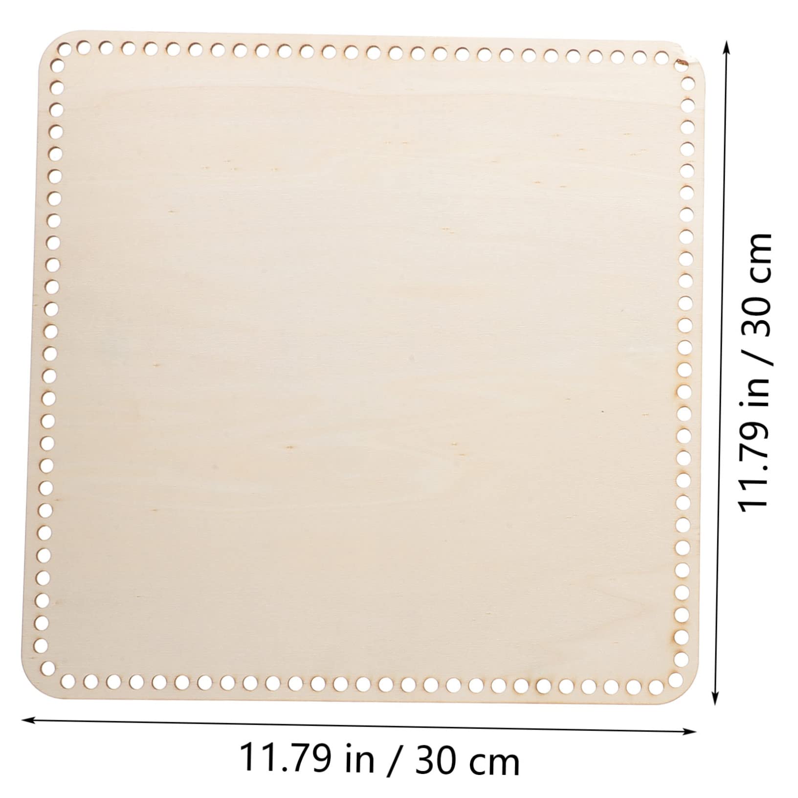 DIYEAH Large Blanket Basket Wood Bottom 5pcs Crochet Bag Bottom Base Wood Base for Basket Weaving Supplies