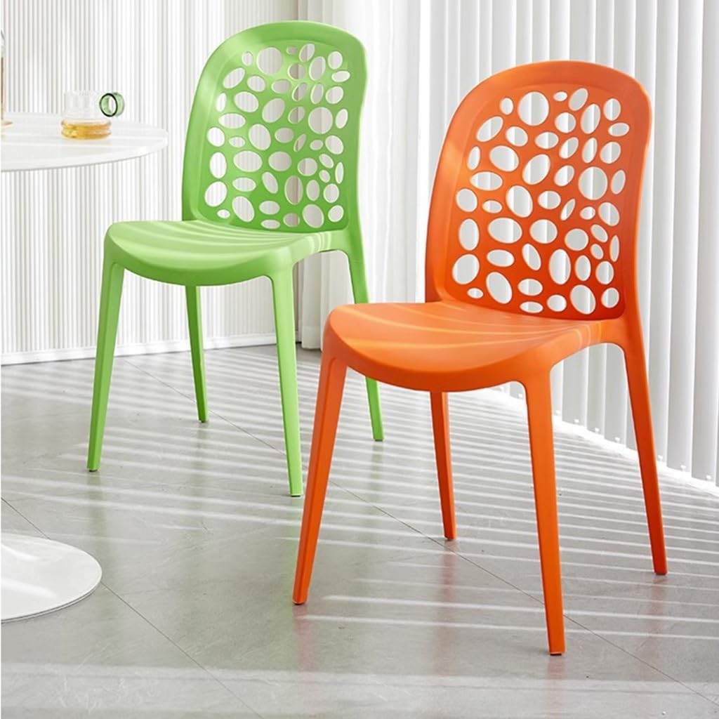 2pcs Plastic Dining Chairs, Dining Room Chairs Indoor/Outdoor