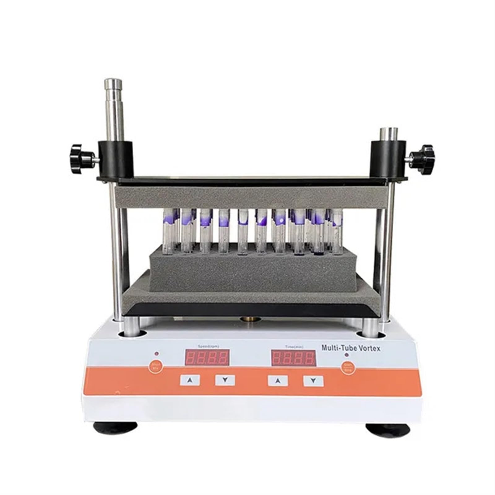 Zxzzas One Color Magnetic Stirrer, Multi-Tube Vor-Tex Mixer Mixer Laboratory Test Tube Vo-Rtex Oscillator Sample Shaker Oscillator