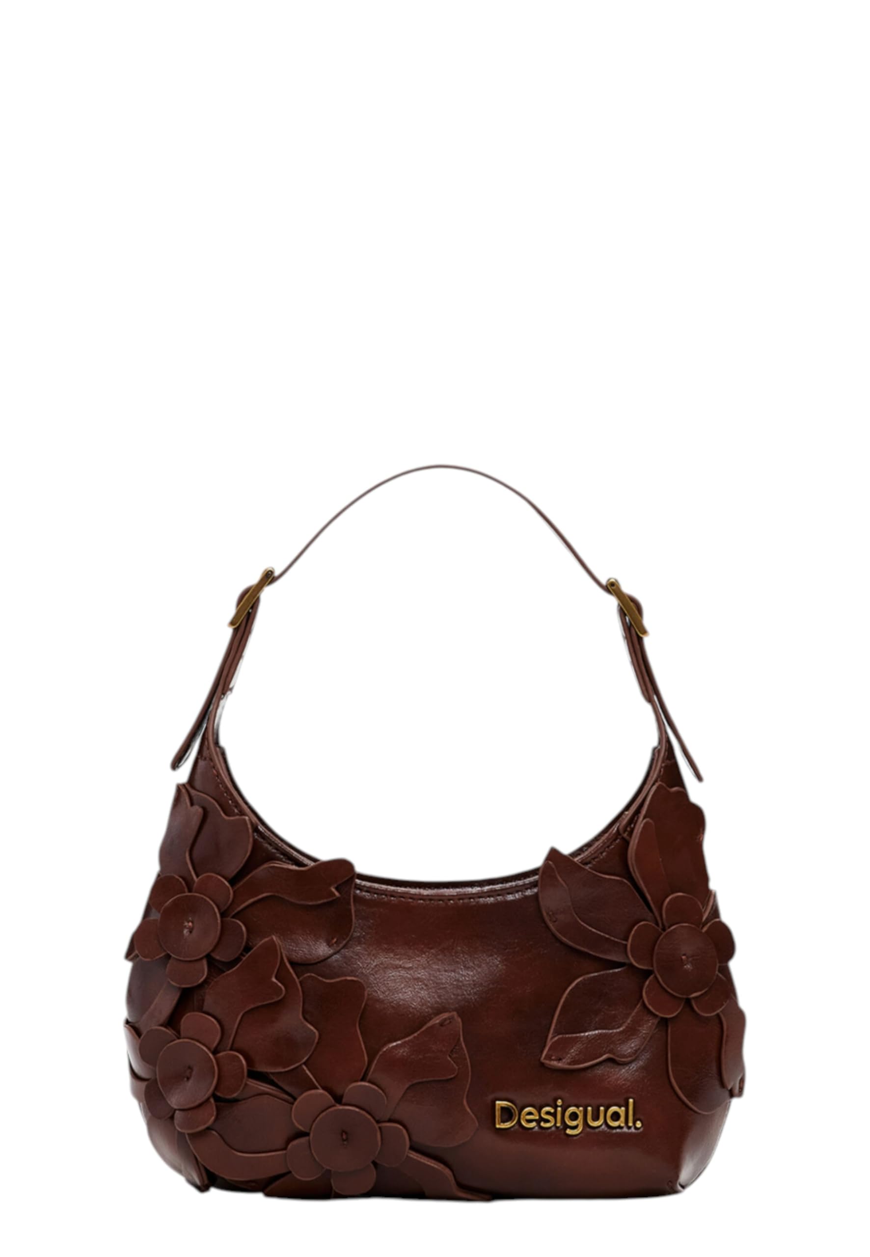 Desigual Bag_Reprise Choco Valenti, Accessori Borsa A Corpo in PU Donna, Marrone, One Size