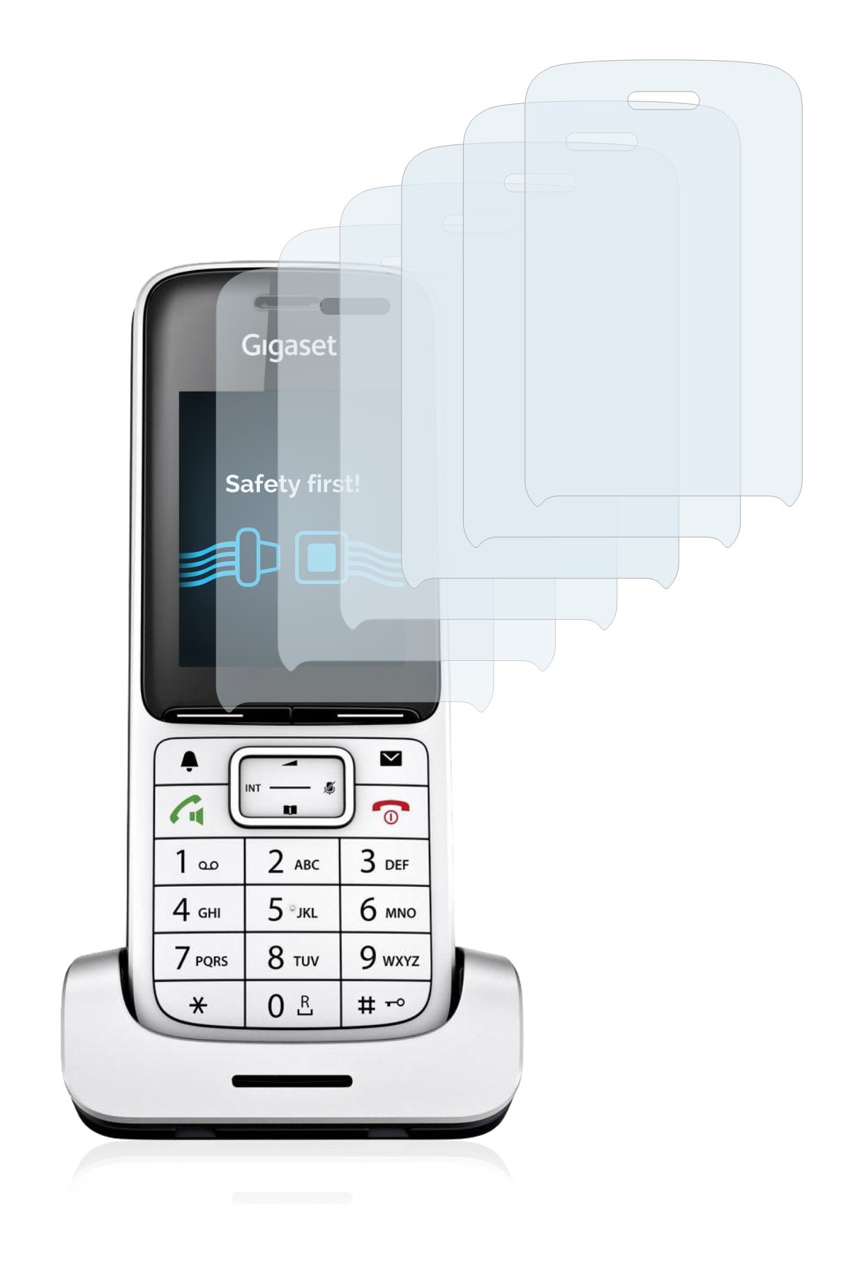 Savvies 6 Pellicole Protettive In Vetro Per Gigaset GS370 - Protezione Schermo Trasparente