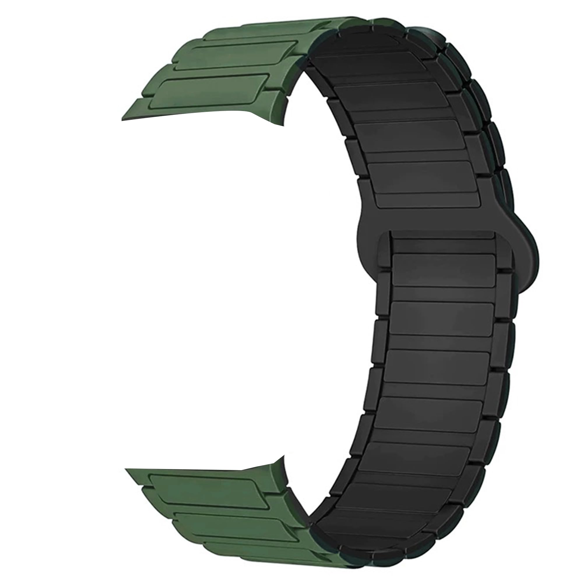 Blueshaweu Bracelet de montre 18 mm 20 mm compatible avec la montre intelligente Withings, en silicone souple, entièrement magnétique, compatible avec ScanWatch 2 38 mm/ScanWatch 2 42 mm