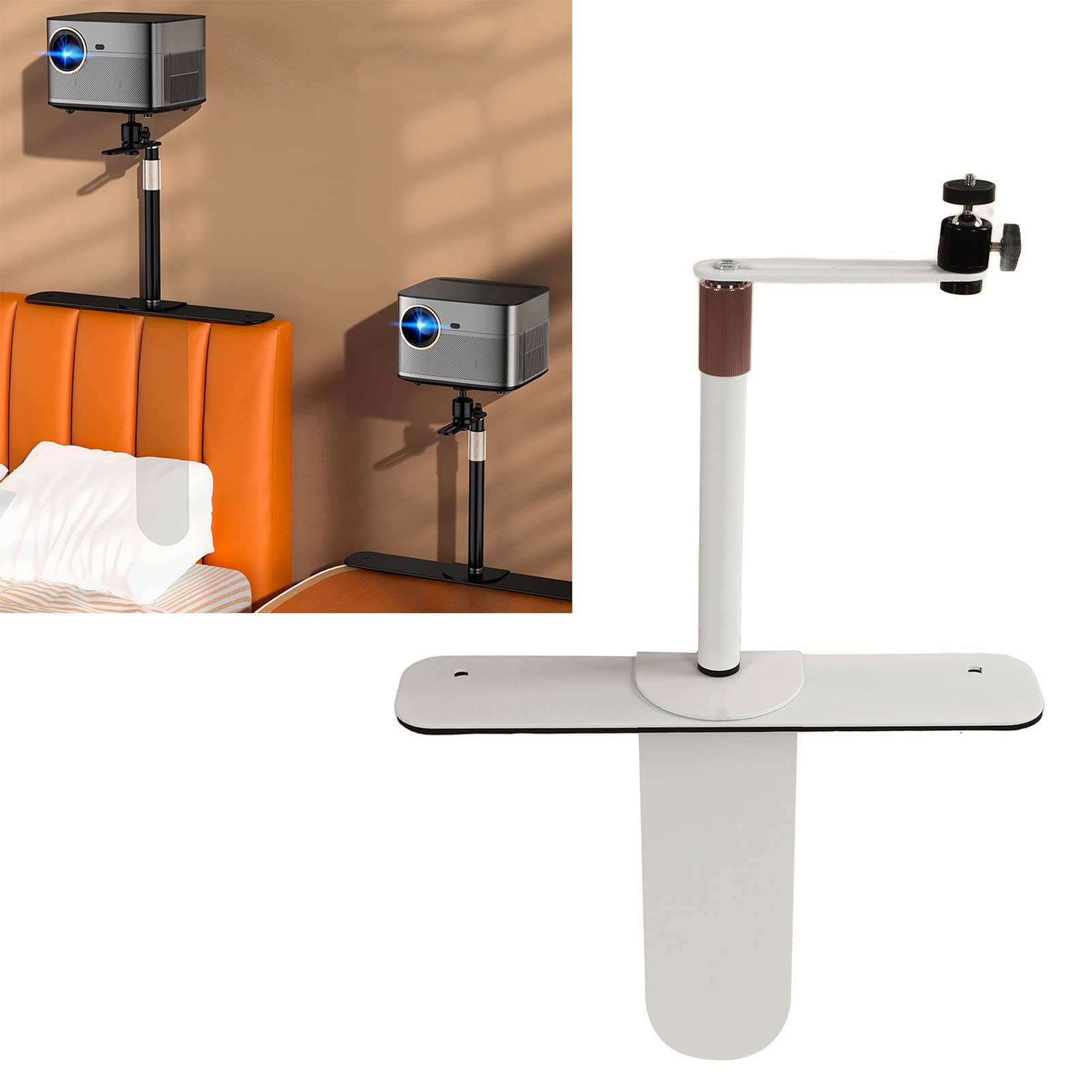 Projector Stand Bedside Sofa Stand, 360 Degree Free Rotatable Bedside Sofa Desk Wall Projector Stand, Metal Structure - Image 4