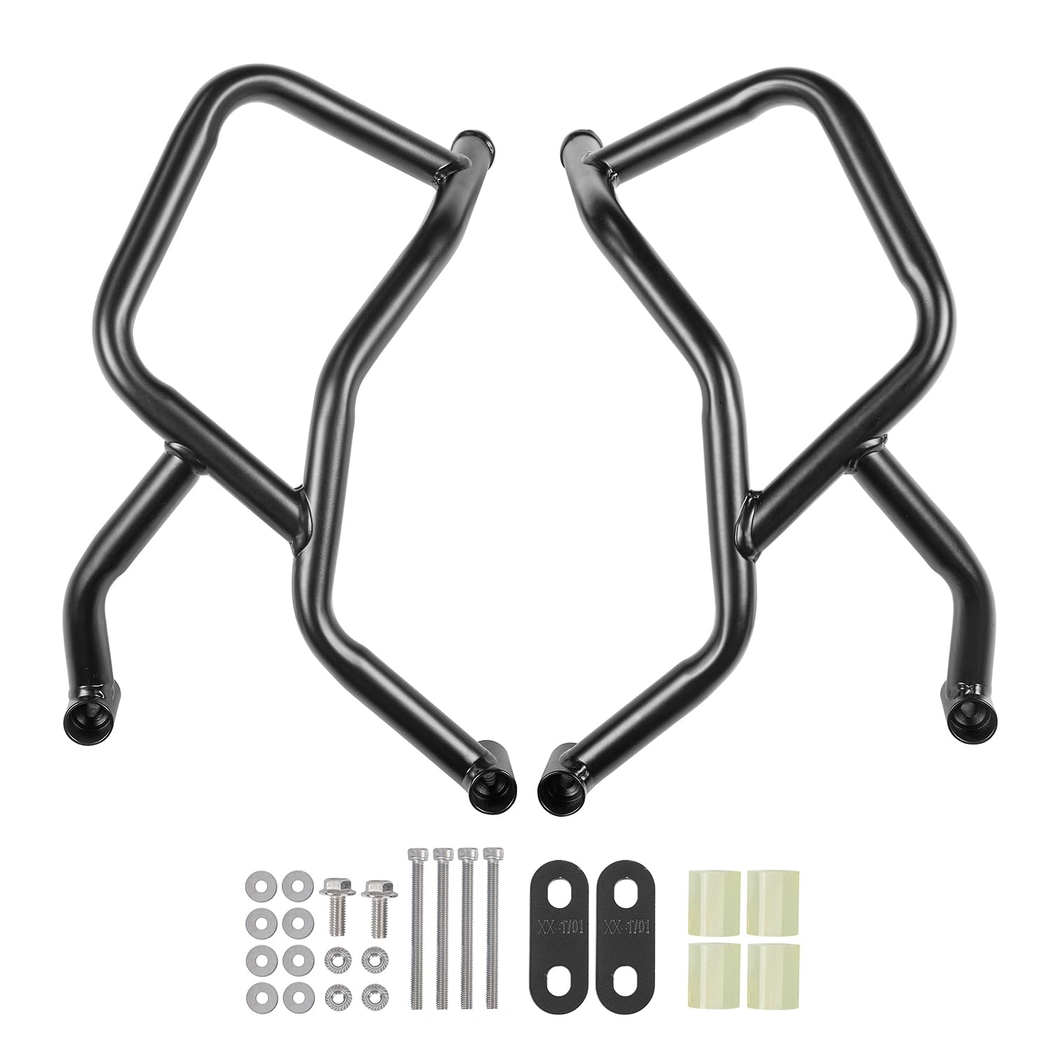 Pour CFMOTO CF Moto 800MT MT800 MT 800 MT CF800MT 2021 2022 2023 Moto Moteur Garde Pare-chocs Autoroute Crash Bars Stunt Cage Cadre Chute Corps Protecteur Kit Réservoir De Gaz Protection (Noir)