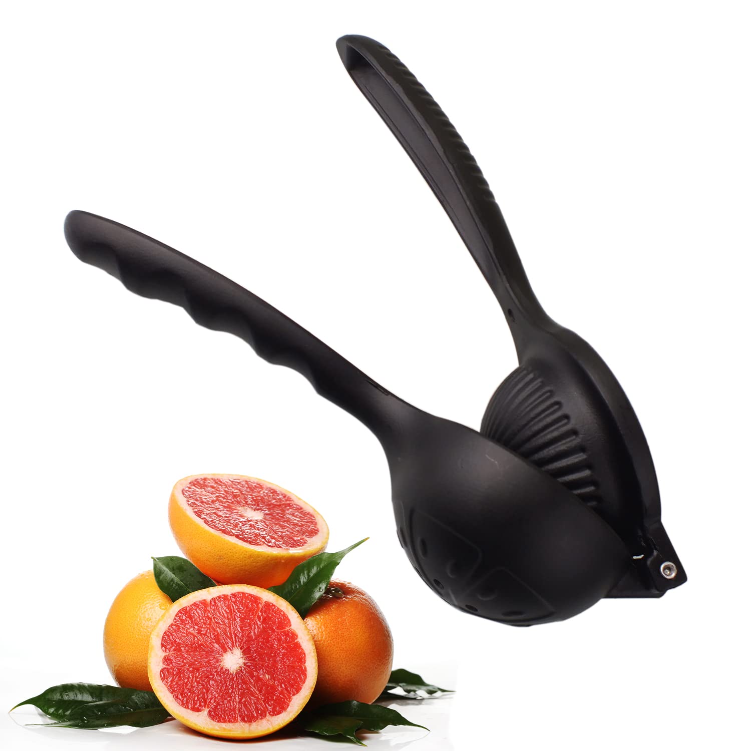 Deconox Döküm Limon Sıkacağı Limon Presi Büyük Boy 24 cm, Siyah Metal Limon Sıkacağı, Döküm Narenciye Sıkacağı (DÖKÜM LİMON SIKICI)