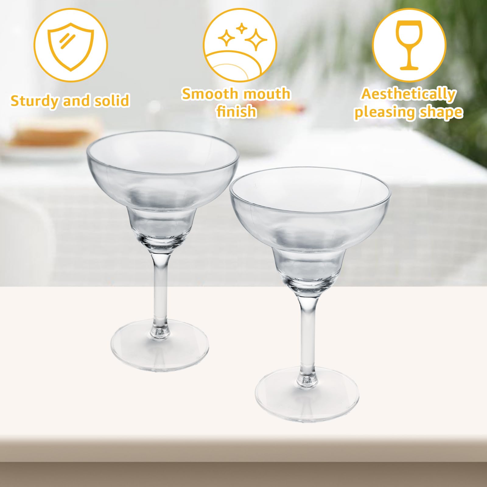 Verres à martini en plastique clignotants à LED 6 pièces LED allument