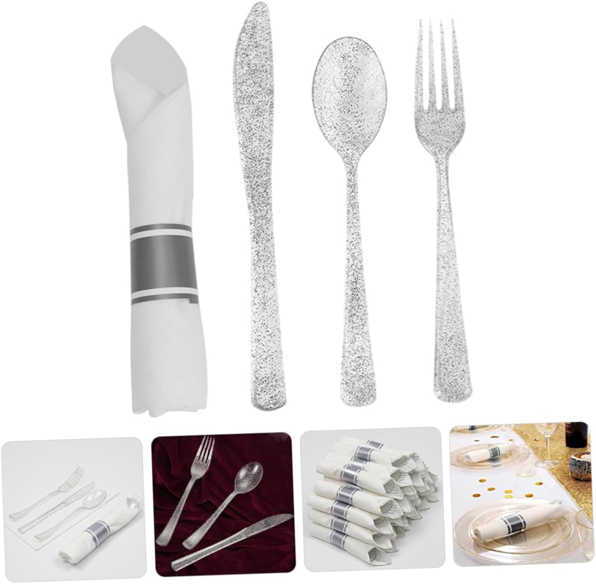 Halloween Season Western Food Cutlery Silver Party Utensils