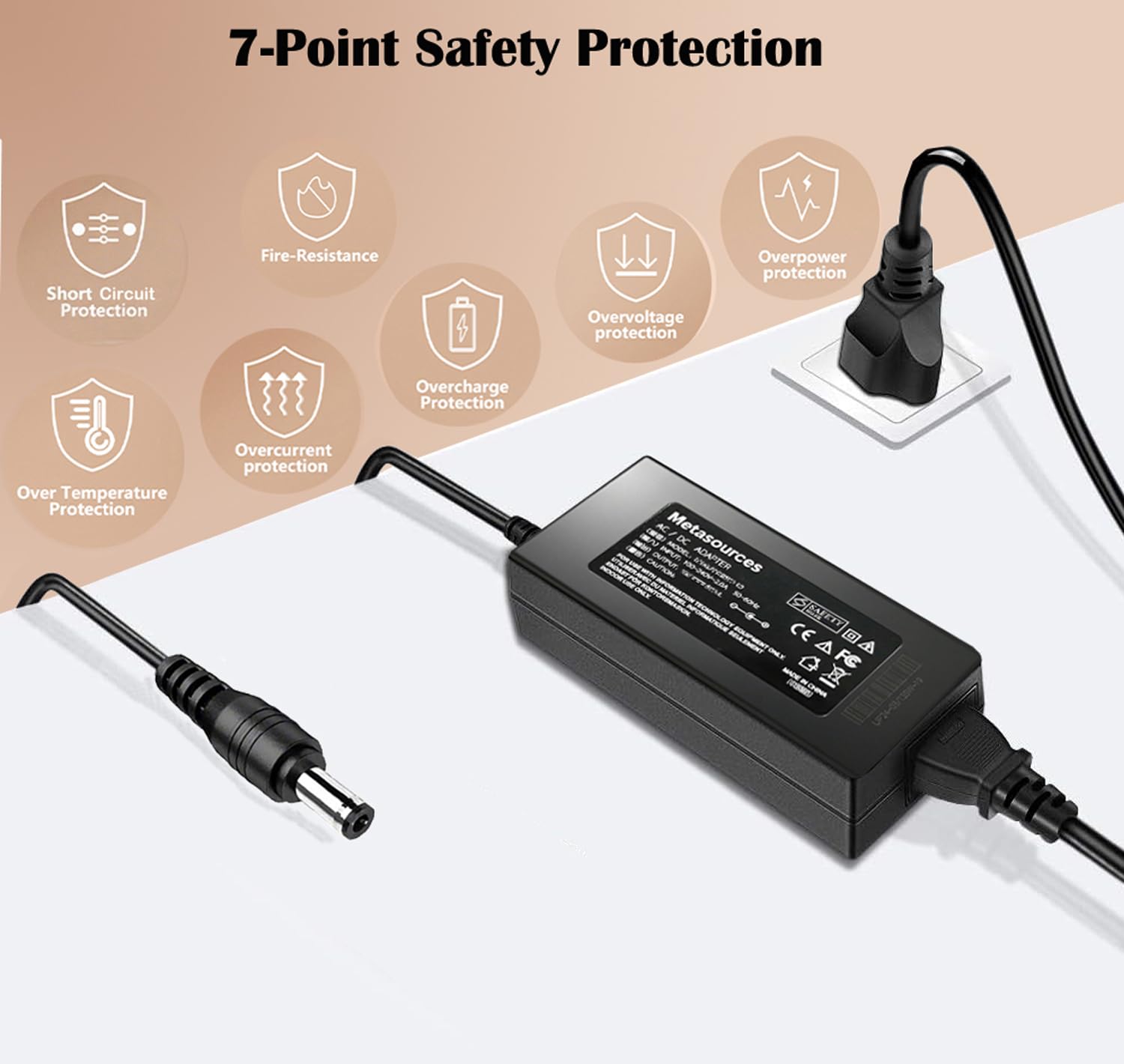 CQ3．ＤC Amazon.com: Metasources 50.4V AC/DC Adapter Compatible with