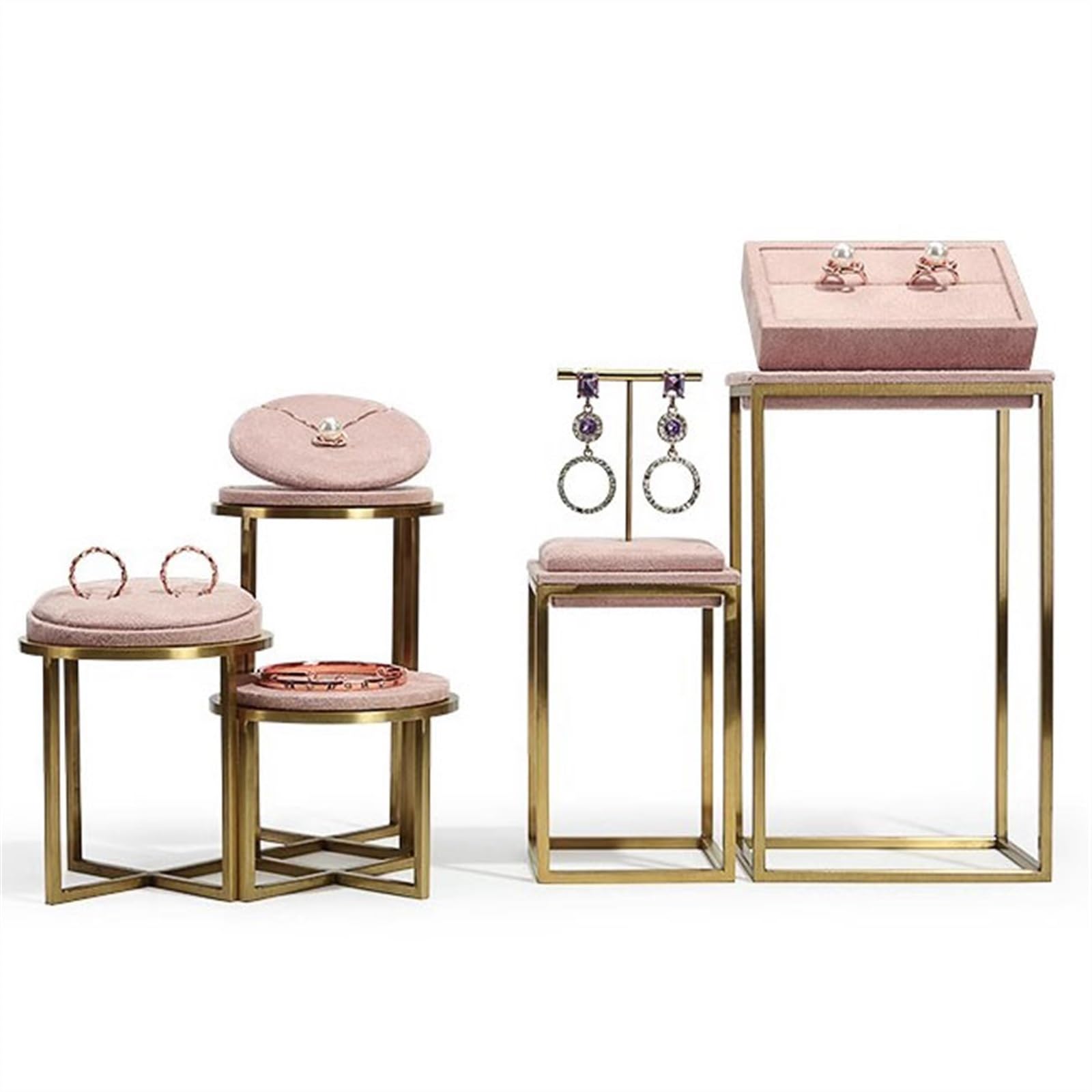 Schmuckständer Samt-Schmuck-Display-Sets, Uhren-Halskette