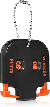 Golf Stroke Counter, Golf Score Keeper Clicker Counter, Disc Golf Accessories, Hand Counter Clicker with Chain, Putting Score Counter, Golf Game Scorekeeper, Scoring Keeper Golf Accessories C