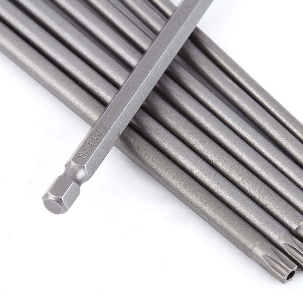 Stern-Schraubendreher-Bitset 5-teilig – T10 Bis T30, 150 Mm, 1/4 Zoll Sechskantschaft, Magnetisch, Aus S2-legiertem Stahl