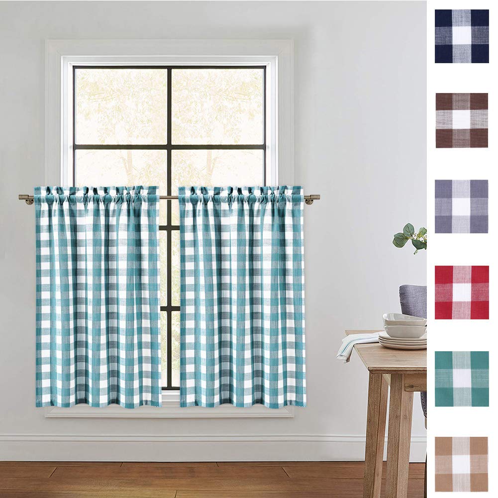 Teal Kitchen Curtains Curtains & Drapes