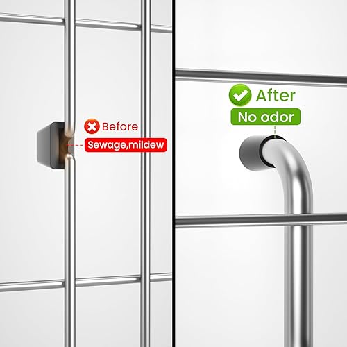 Vista 3 de Rejilla protectora para fregadero de 26-1/16" x 14-1/16", drenaje centrado con radio de esquina 3-1/2", material de acero inoxidable 304