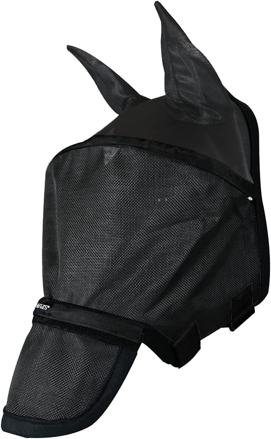 Masque anti-mouches pour cheval XL évitant les irritations des yeux
